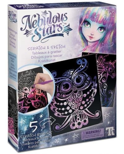 Творчески комплект Nebulous Stars - Скреч карти и шаблони, Изадора