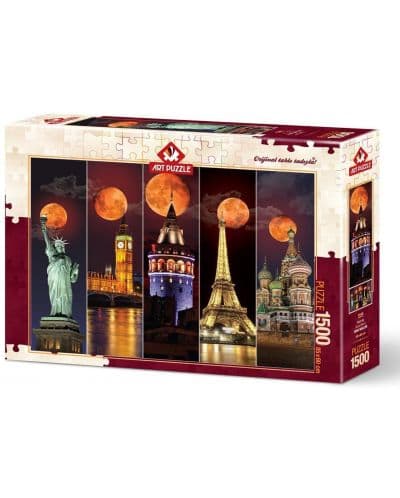Пъзел Art Puzzle от 1500 части - Кървава луна, Ерен Малчок