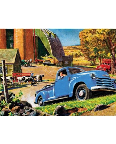 Пъзел New York Puzzle от 48 части - Barnyard Pickup