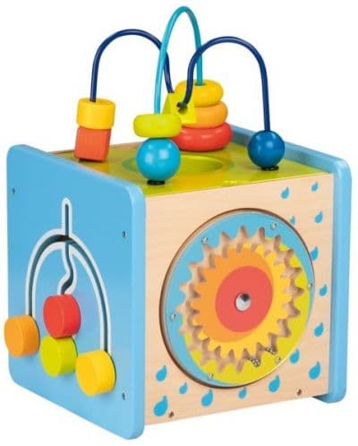 Дървена играчка Goki - Активен куб