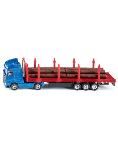 Метална количка Siku Super - Камион за превоз на дървени трупи, 1:87