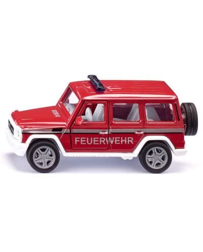 Метална количка Siku Super - Пожарникарски джип Mercedes-AMG G65