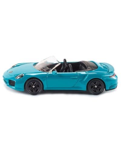 Метална количка Siku Private cars - Спортен автомобил Porsche 911 Turbo S Cabriolet, 1:55