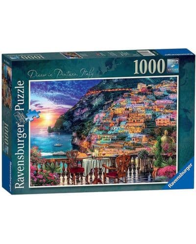 Пъзел Ravensburger от 1000 части - Вечеря в Позитано, Италия