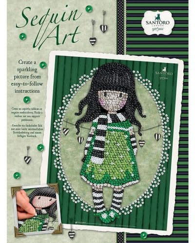 Творчески комплект KSG Crafts Sequin Art Gorjuss - Изкуство с пайети, Шалът