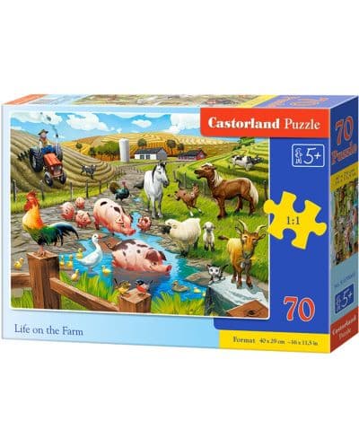 Пъзел Castorland от 70 части - Животът във фермата