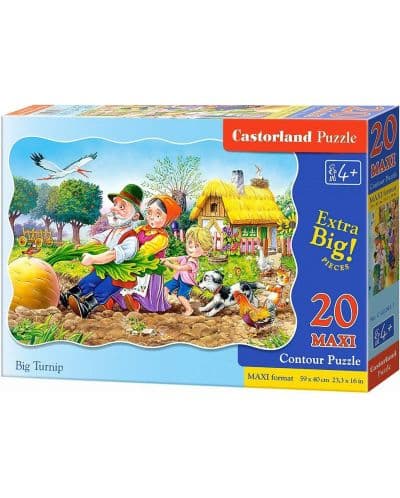 Пъзел Castorland от 20 XXL части - Дядо вади ряпа