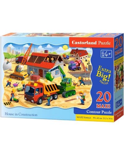 Пъзел Castorland от 20 XXL части - Къща в строеж