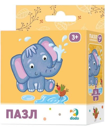 Детски пъзел Dodo от 16 части - Слон