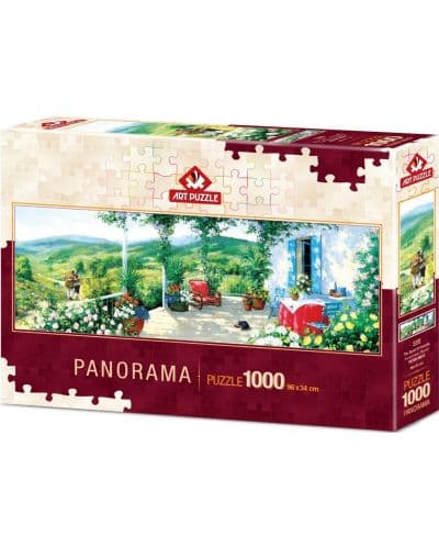Панорамен пъзел Art Puzzle от 1000 части - Гост във Веранда