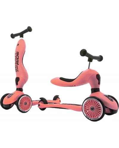 Детска тротинетка 2 в 1 Scoot&Ride - Highwaykick 1, Праскова