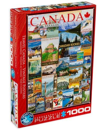 Пъзел Eurographics от 1000 части - Пътуване из Канада