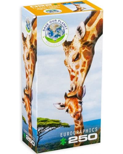 Пъзел Eurographics от 250 части - Жирафи