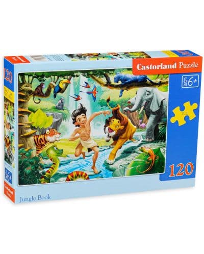 Пъзел Castorland от 120 части - Игра в джунглата