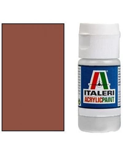 Акрилна боя Italeri - Flat Medium Brown (4306AP), 20 ml