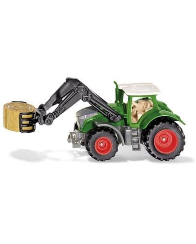 Метална играчка Siku - Трактор Fendt 1050 Vario, с щипка за захващане на бали