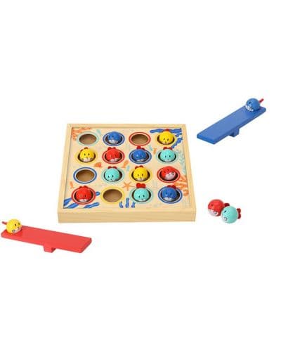 Дървена детска игра Tooky Toy - Летящи рибки