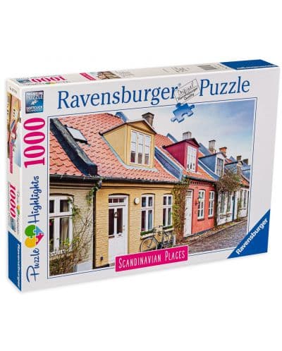 Пъзел Ravensburger от 1000 части - Арихуус, Дания