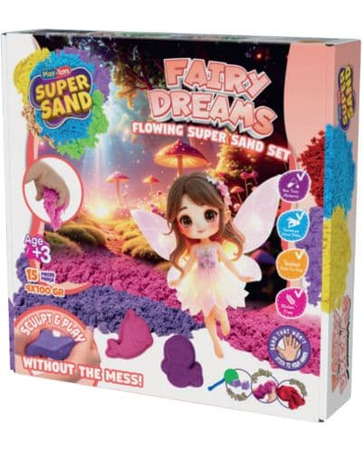 Творчески комплект кинетичен пясък PlayToys - Fairy Land