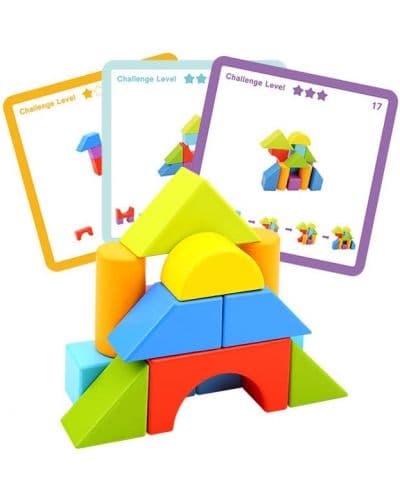 Дървени кубчета Tooky Toy