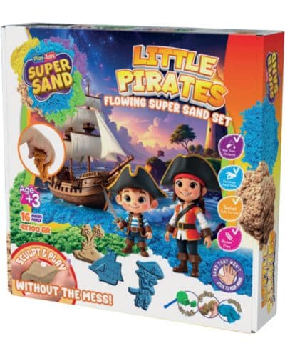 Комплект кинетичен пясък Play-Toys - Малки пирати