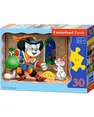 Пъзел Castorland от 30 части - Котаракът в чизми