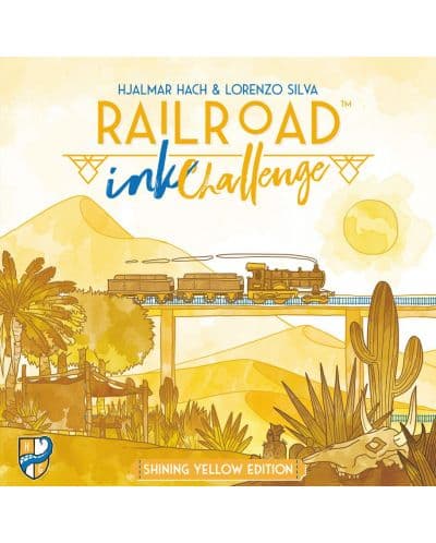Настолна игра Railroad Ink: Challenge Shining Yellow Edition - Семейна