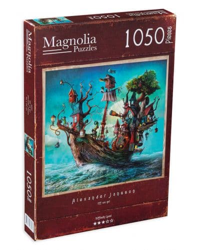 Квадратен пъзел Magnolia от 1050 части - Приключенски кораб