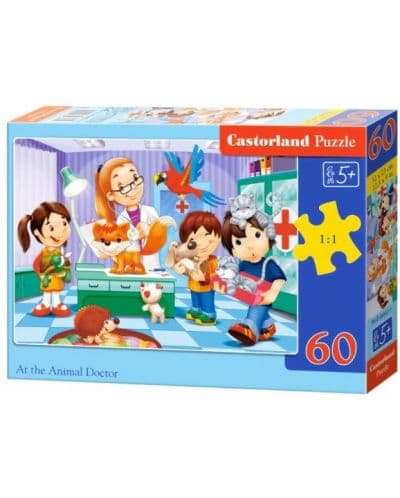 Пъзел Castorland от 60 части - На ветеринар