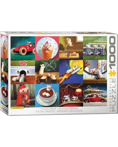 Пъзел Eurographics от 1000 части – Забавни мишки