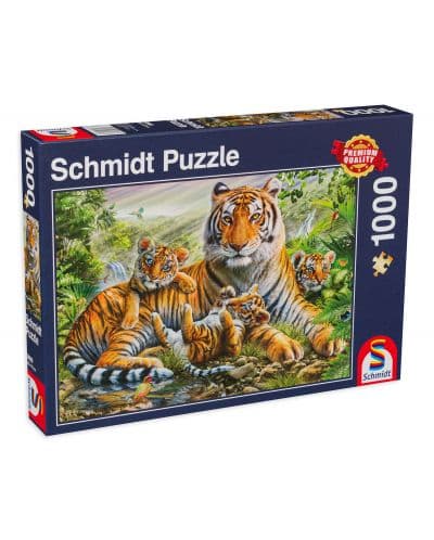 Пъзел Schmidt от 1000 части - Тигри