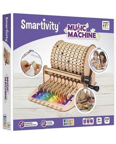 Дървен конструктор Smart Games Smartivity - Музикална машина, 233 части