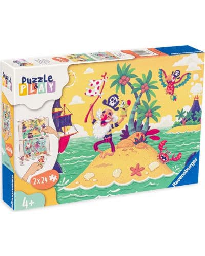 Пъзел Ravensburger от 2 х 24 части - Пиратско приключение