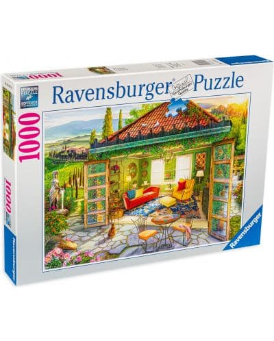 Пъзел Ravensburger от 1000 части - Оазис в Тоскана