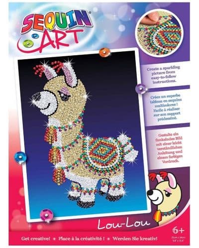Творчески комплект KSG Crafts - Изкуство с пайети, Лама