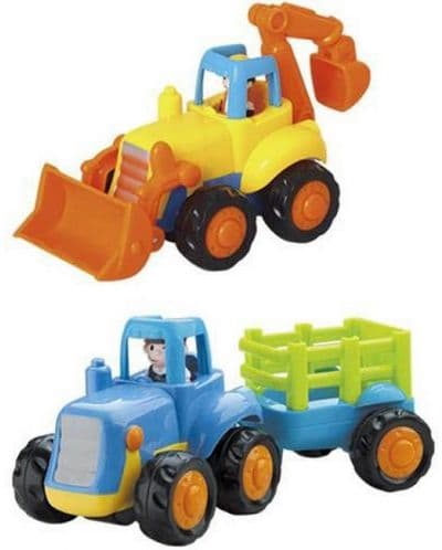 Детска играчка Hola Toys - Трактор или багер, асортимент
