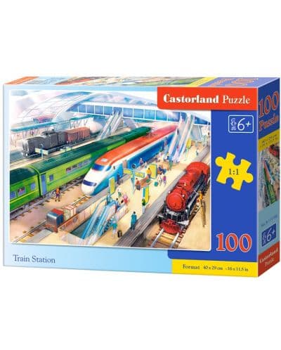 Пъзел Castorland от 100 части - На гарата