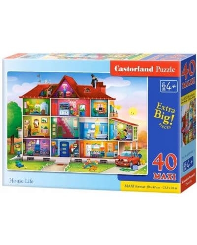 Пъзел Castorland от 40 XXL части - Голямата къща