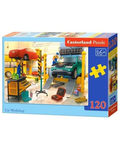 Пъзел Castorland от 120 части - Автокъща