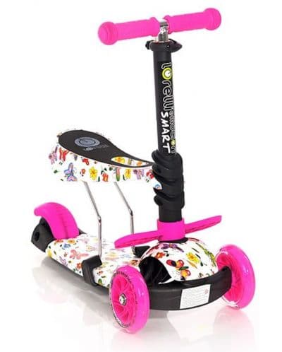 Тротинетка Lorelli - Smart, Pink Butterfly