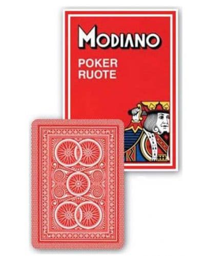 Покер карти Modiano Poker Route - червен гръб