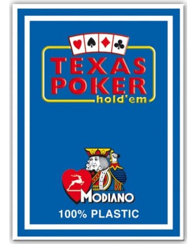 Пластични покер карти Texas Poker - син гръб